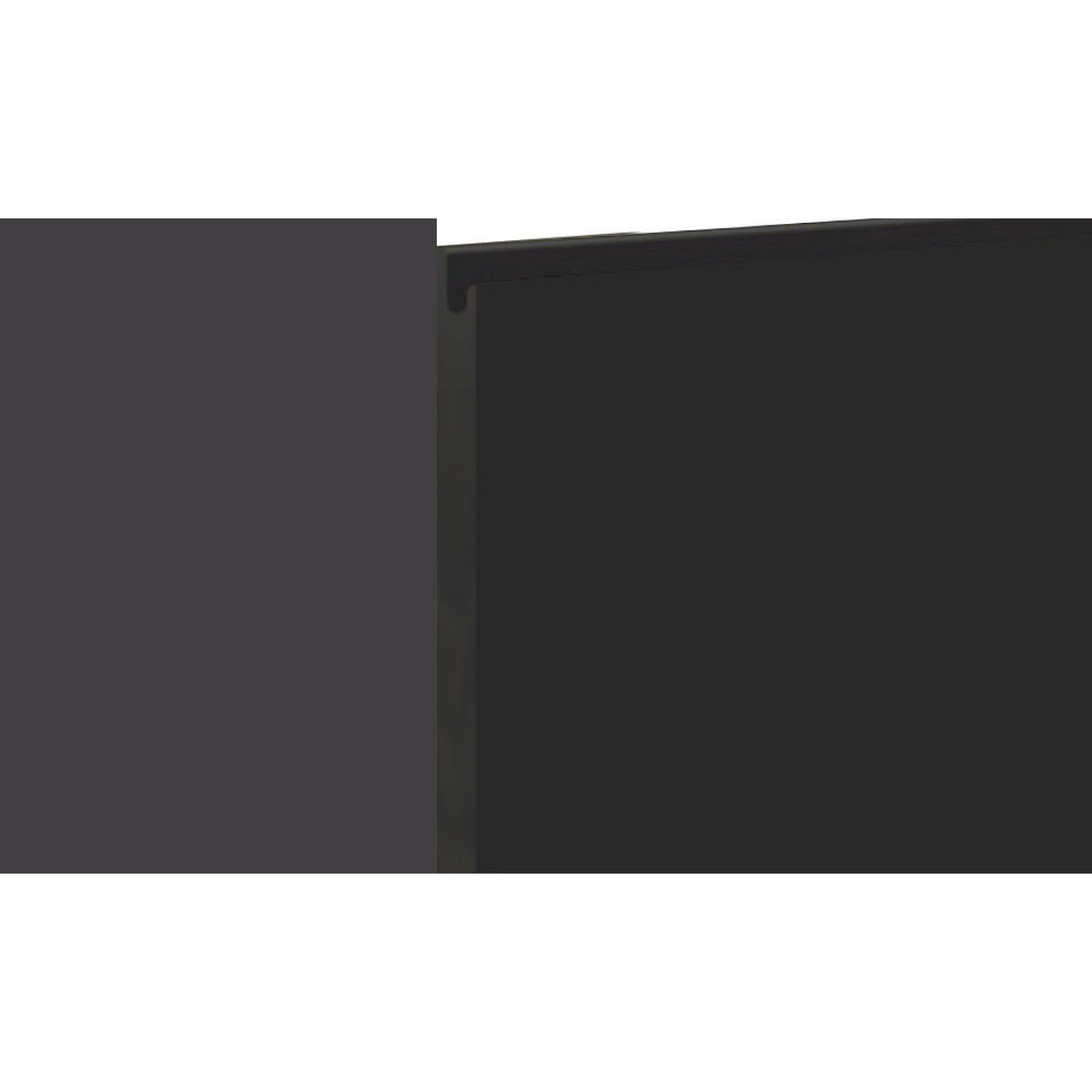 MIKROWELLENUMBAUSCHRANK Avellino W2MK/60 graphit Acryl matt / Lava 60 / 32,5 / 72cm - Dunkelgrau/Graphitfarben, Holz/Holzwerkstoff (60/72/32.5cm) - Feldmann-Wohnen