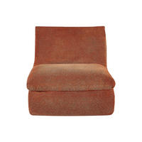 SESSEL mit gerader Rückenlehne - 1 Person - Stoff - Terracotta - - Terracotta, Textil (84/78/104cm) - Vente-Unique