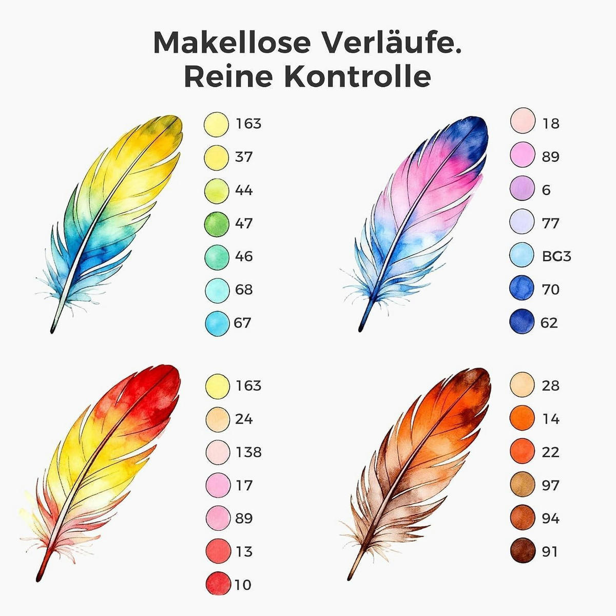 ALKOHOL Marker Set 80-teiliges Set mit Chisel & Feinspitze - Multicolor, Kunststoff (15/9/16cm)