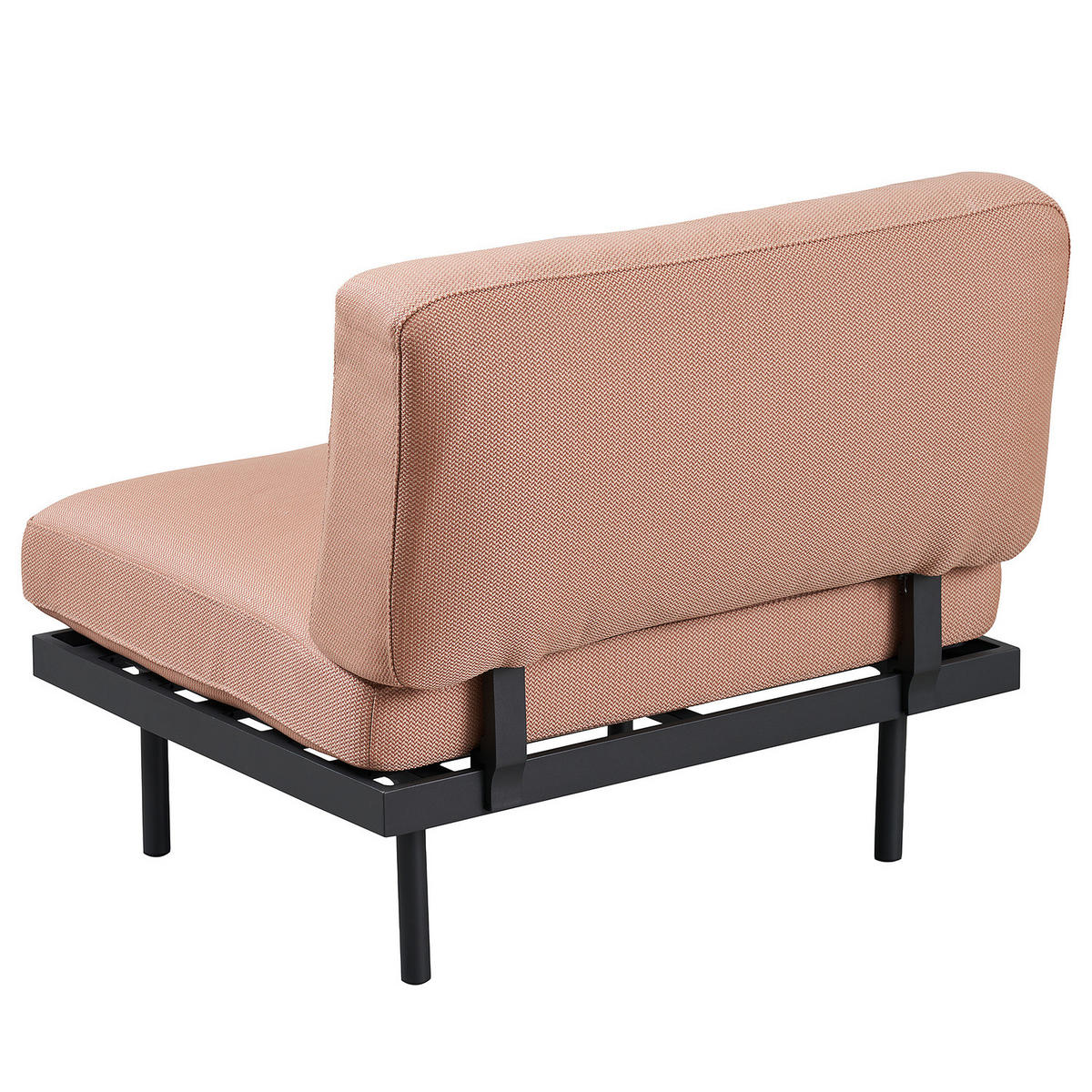 OUTDOOR-SESSEL - Rosa, Textil/Metall (87/83/84cm) - home24