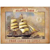 MAGNET 6/8 cm Trans Atlantic Cargo - Multicolor, Metall (8/6/0.1cm) - Nostalgic-Art