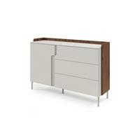 KOMMODE PAURO 07 143/95/42 cm in Walnuss Alba / Kaschmir - Kaschmir/Walnussfarben, Holzwerkstoff (143/95/42cm) - Deine Möbel 24