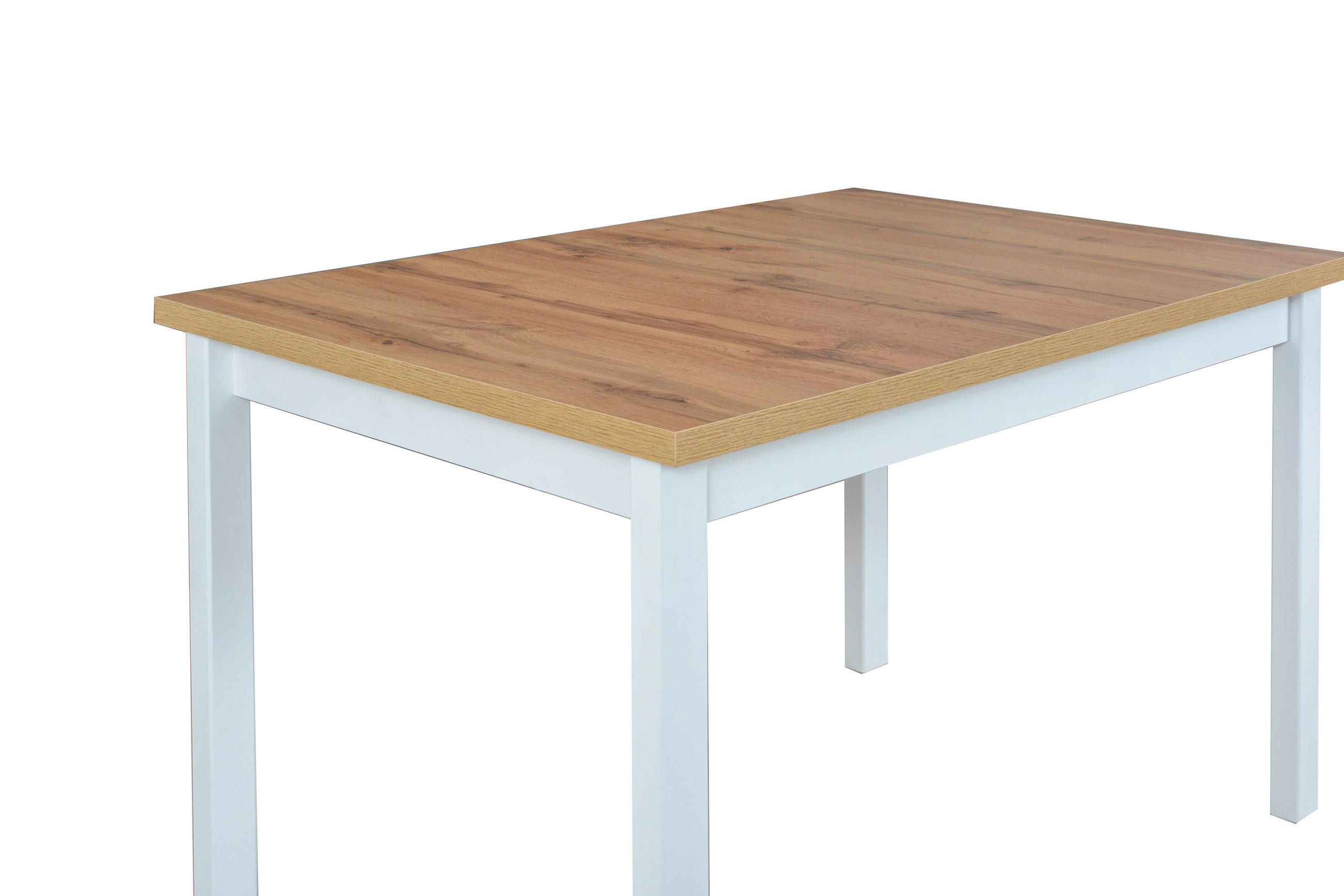 ESSTISCH Alba 1 S, 120/80 cm, wotan - Eiche Wotan/Weiß, Holz (80/120/78cm) - Leaf Design