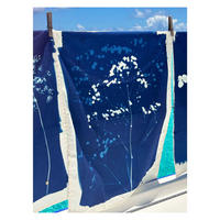 KÜCHENTUCH Gypso blau 50 x 70 cm - Blau, Textil (70/50cm)