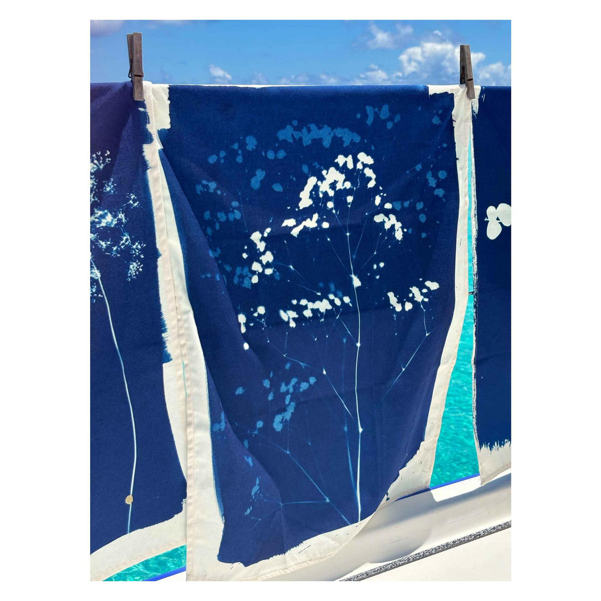 KÜCHENTUCH Gypso blau 50 x 70 cm - Blau, Textil (70/50cm)