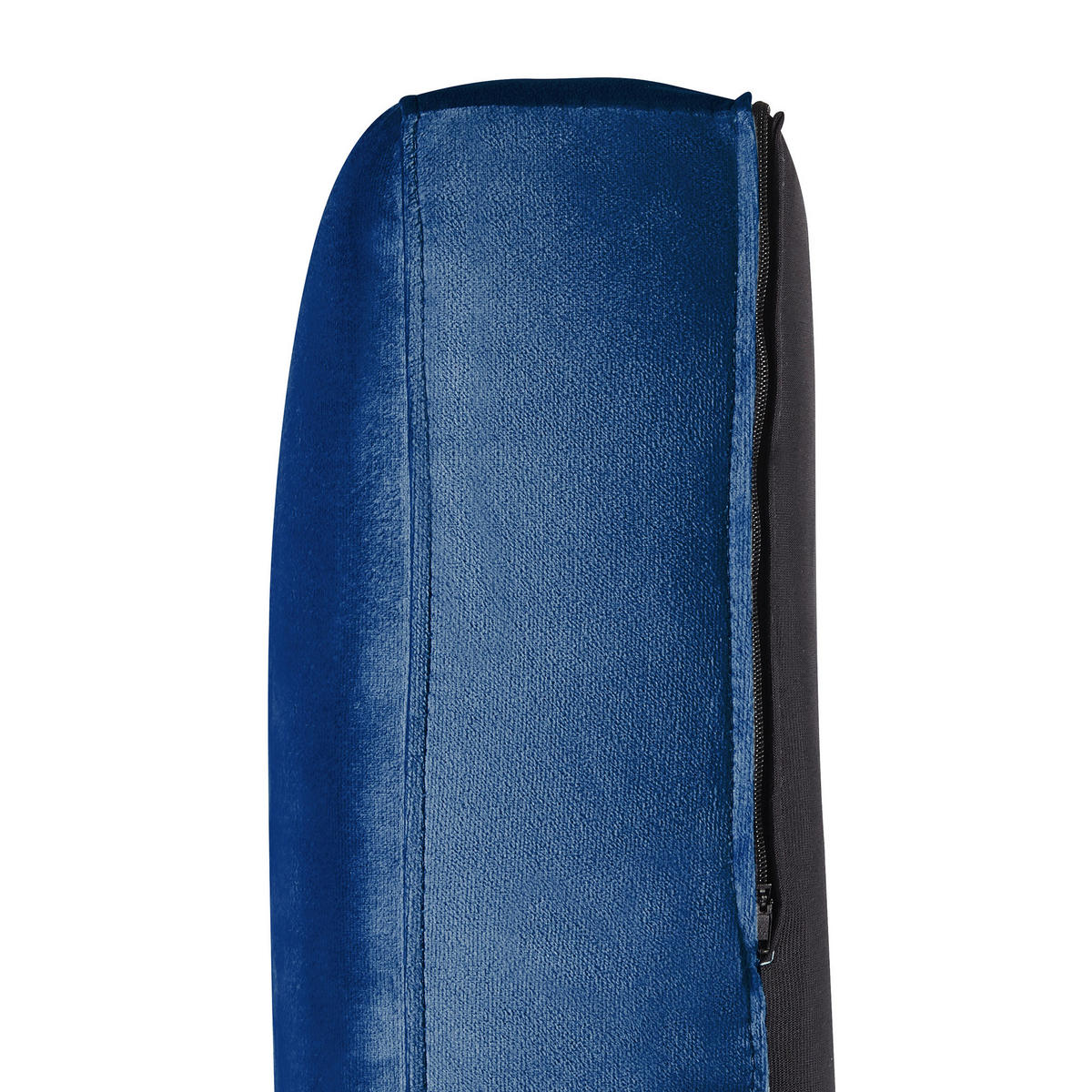 3-SITZER-SOFA Samtstoff Kobaltblau Arvika - Hellblau, Textil (204/75/78cm) - Beliani