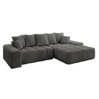 ECKSOFA Ottomane Rechts ENSI-L - 267x164x88 cm Anthrazit - Anthrazit, Holzwerkstoff/Kunststoff (164/267cm) - ALTDECOR