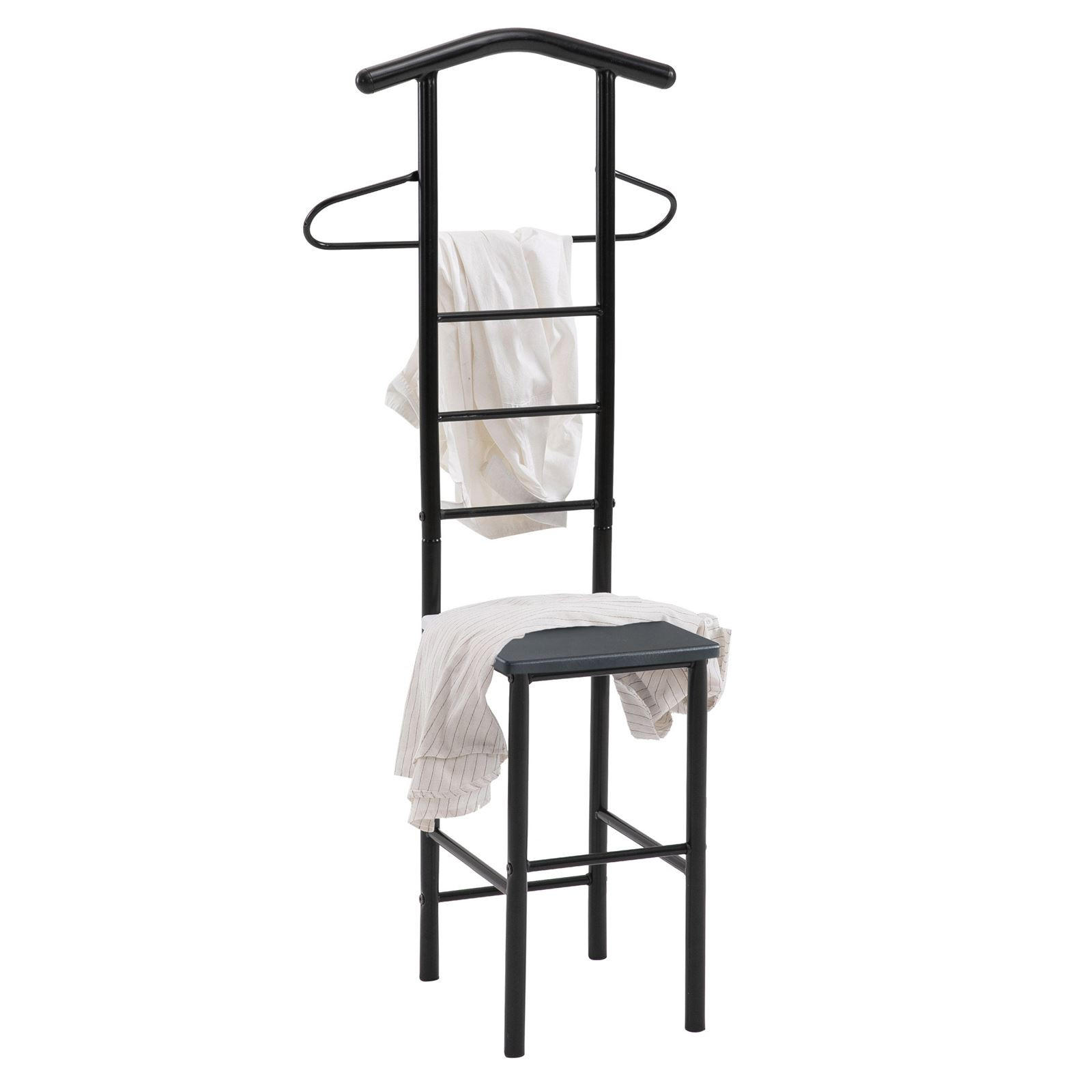 HERRENDIENER JIVO - Schwarz, Metall (53/121/47cm) - CARO-Möbel