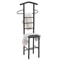HERRENDIENER JIVO - Schwarz, Metall (53/121/47cm) - CARO-Möbel