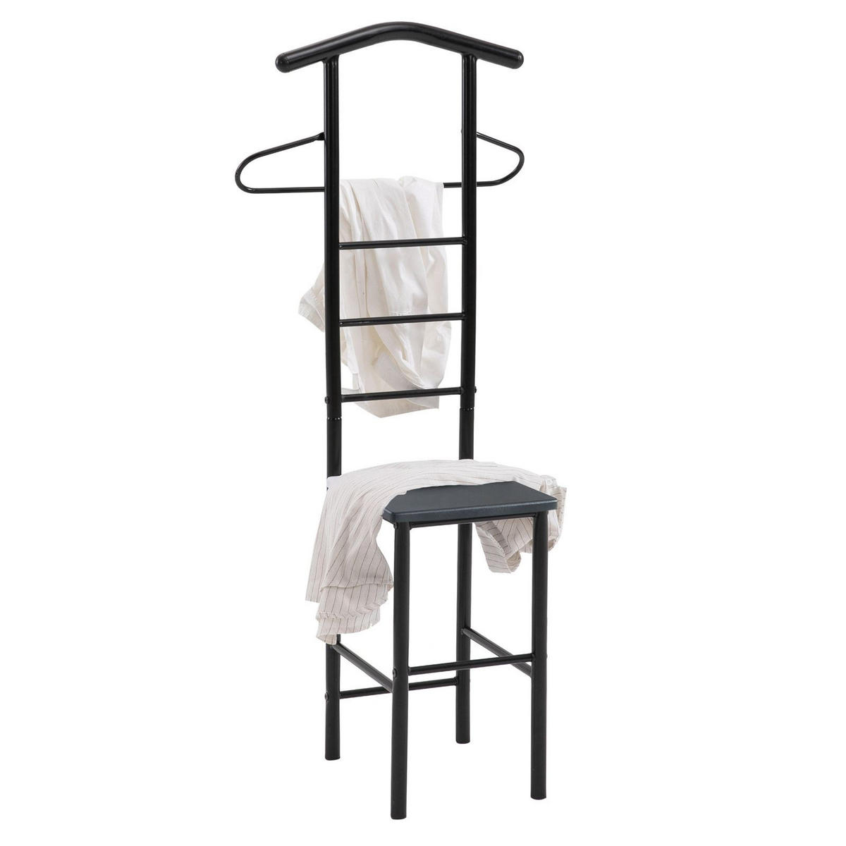 HERRENDIENER JIVO - Schwarz, Metall (53/121/47cm) - CARO-Möbel