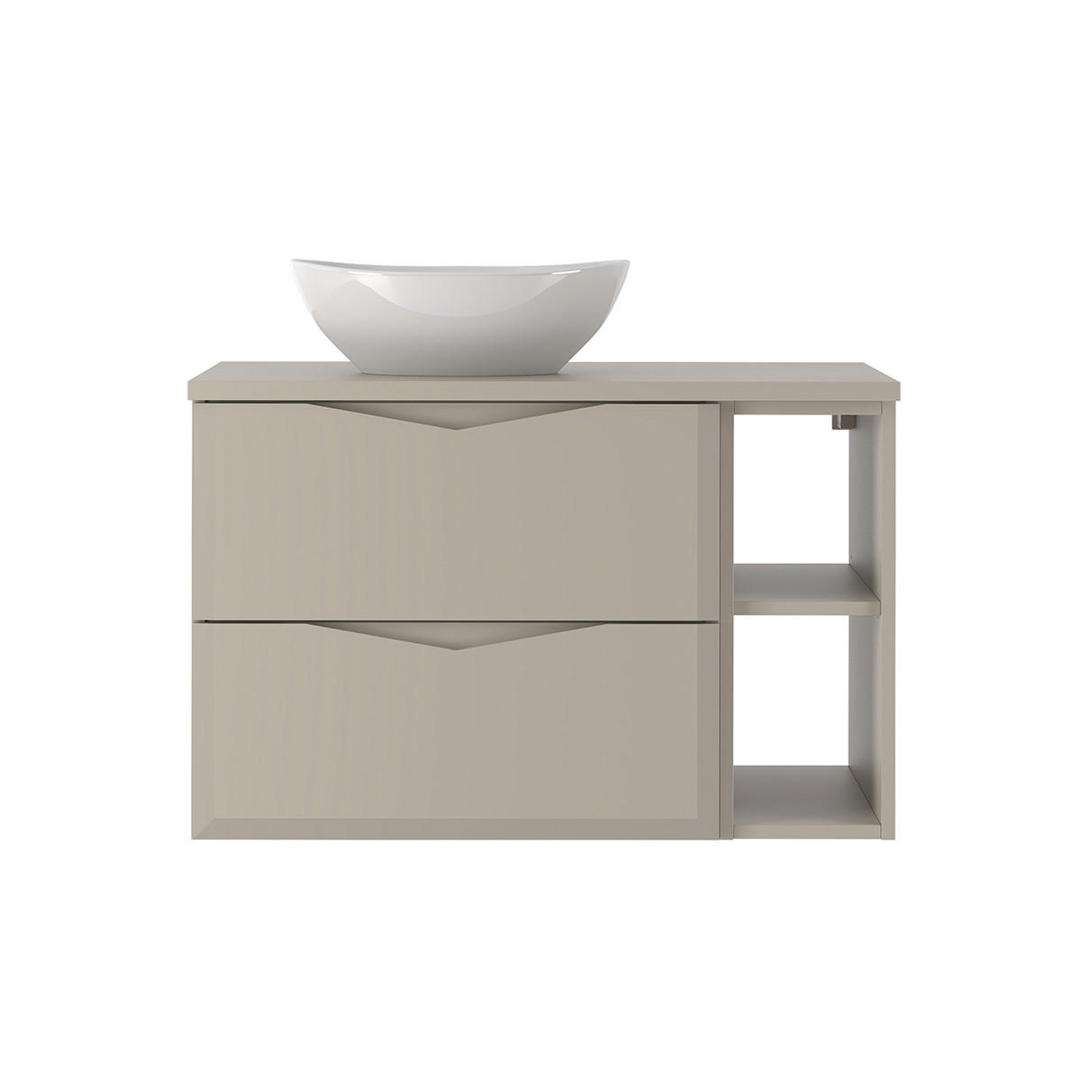 WASCHTISCH 80.6cm Ellie Kaschmir - Beige, Holzwerkstoff (80.6/52.2/46.5cm) - Petits-meubles