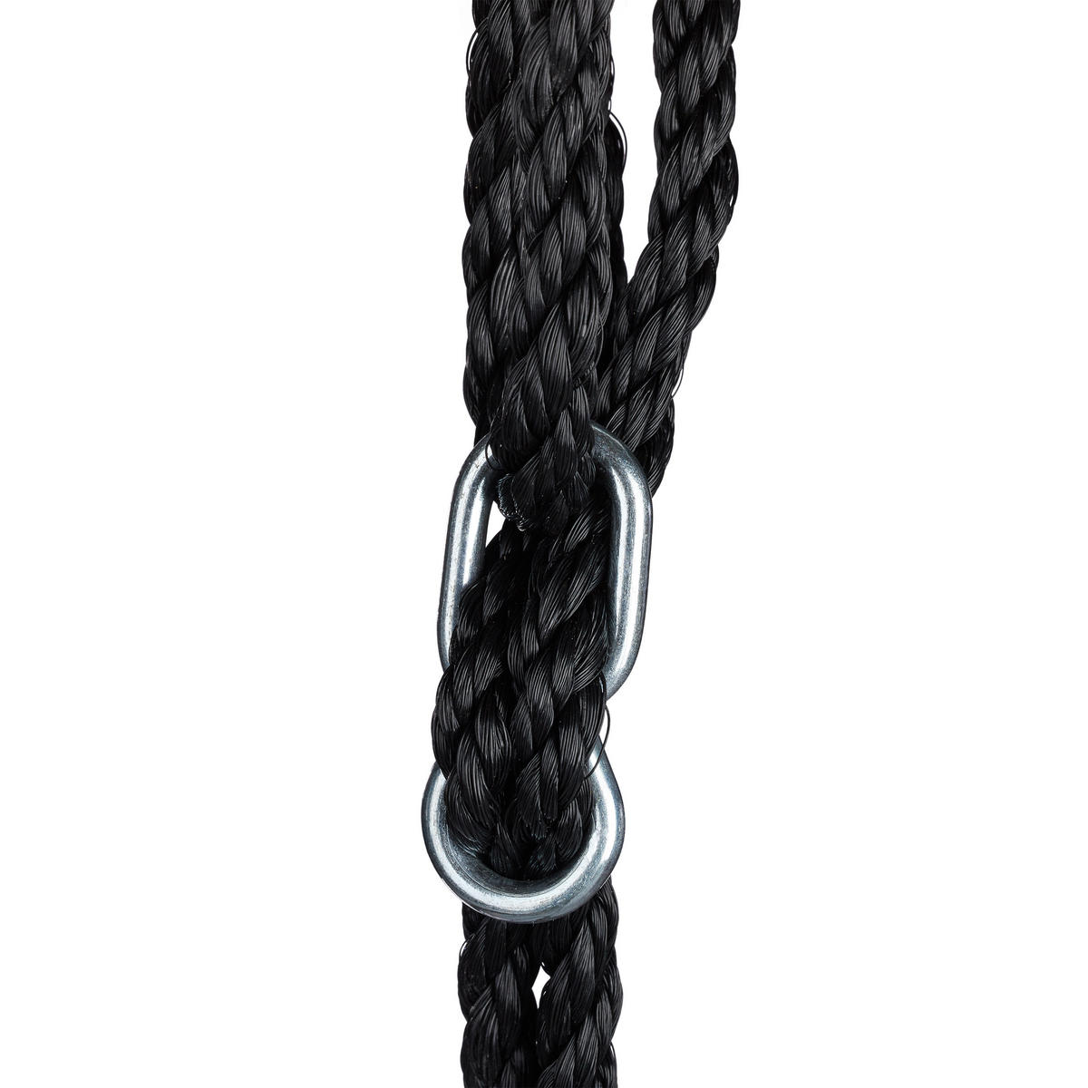 GUNGA svart bogunga med nät 120 cm - Svart, Textil/Metall (120/140/120cm) - Relaxdays