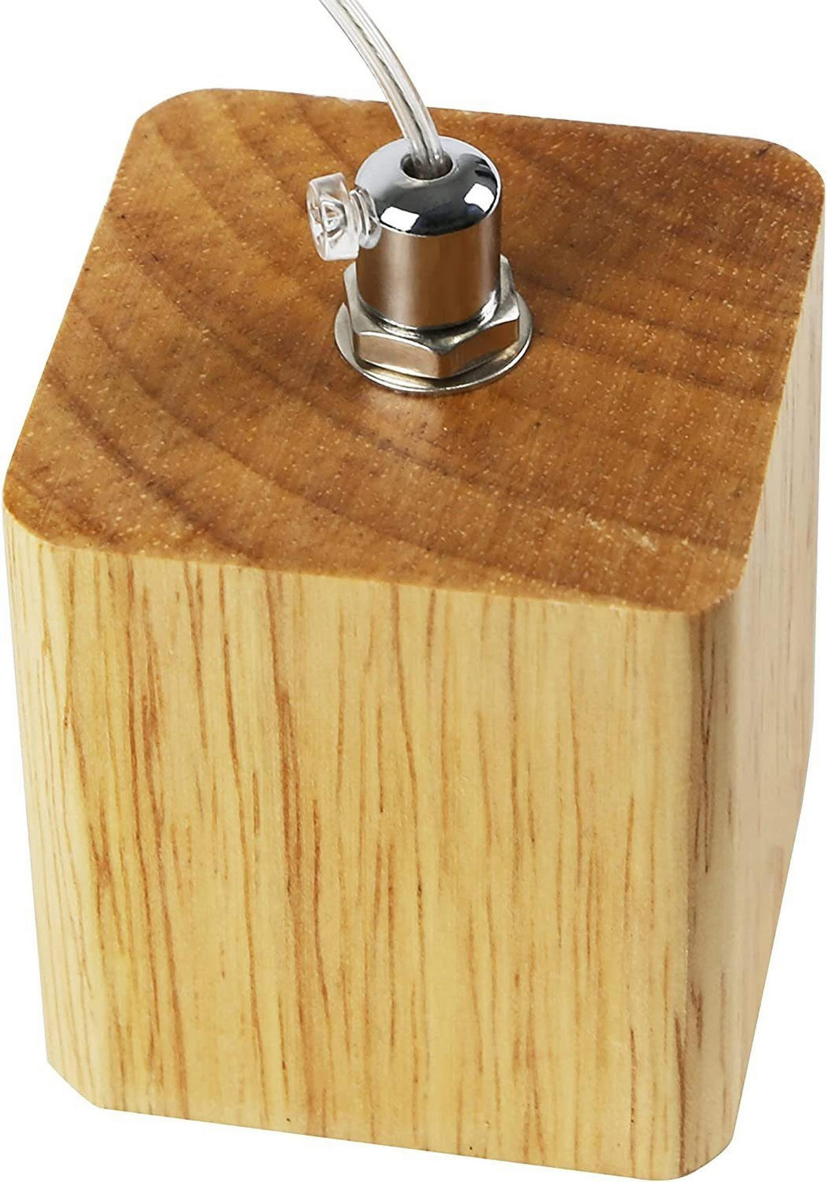 HÄNGELEUCHTE Brunhilde 60/6/6 cm - Braun, Holz (60/6/6cm) - Nettlife