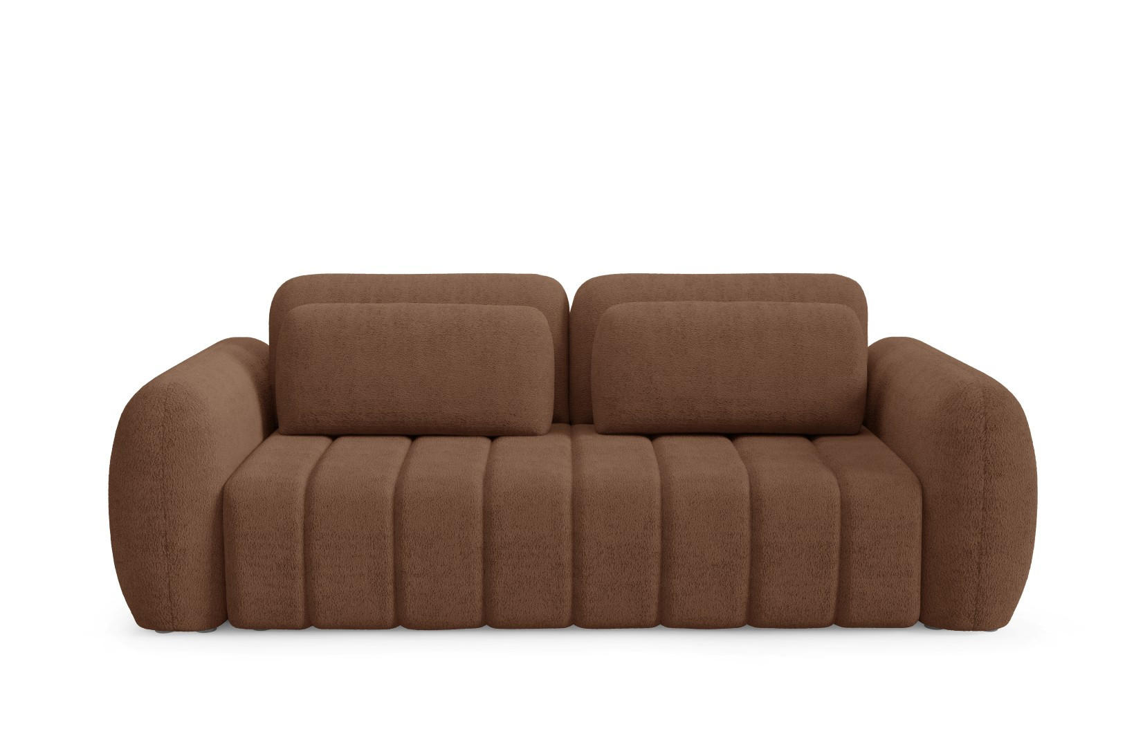 SCHLAFSOFA mit Bettkasten Premium Braun - Schwarz/Braun, Holz/Holzwerkstoff (266/95/110cm) - Furnisell