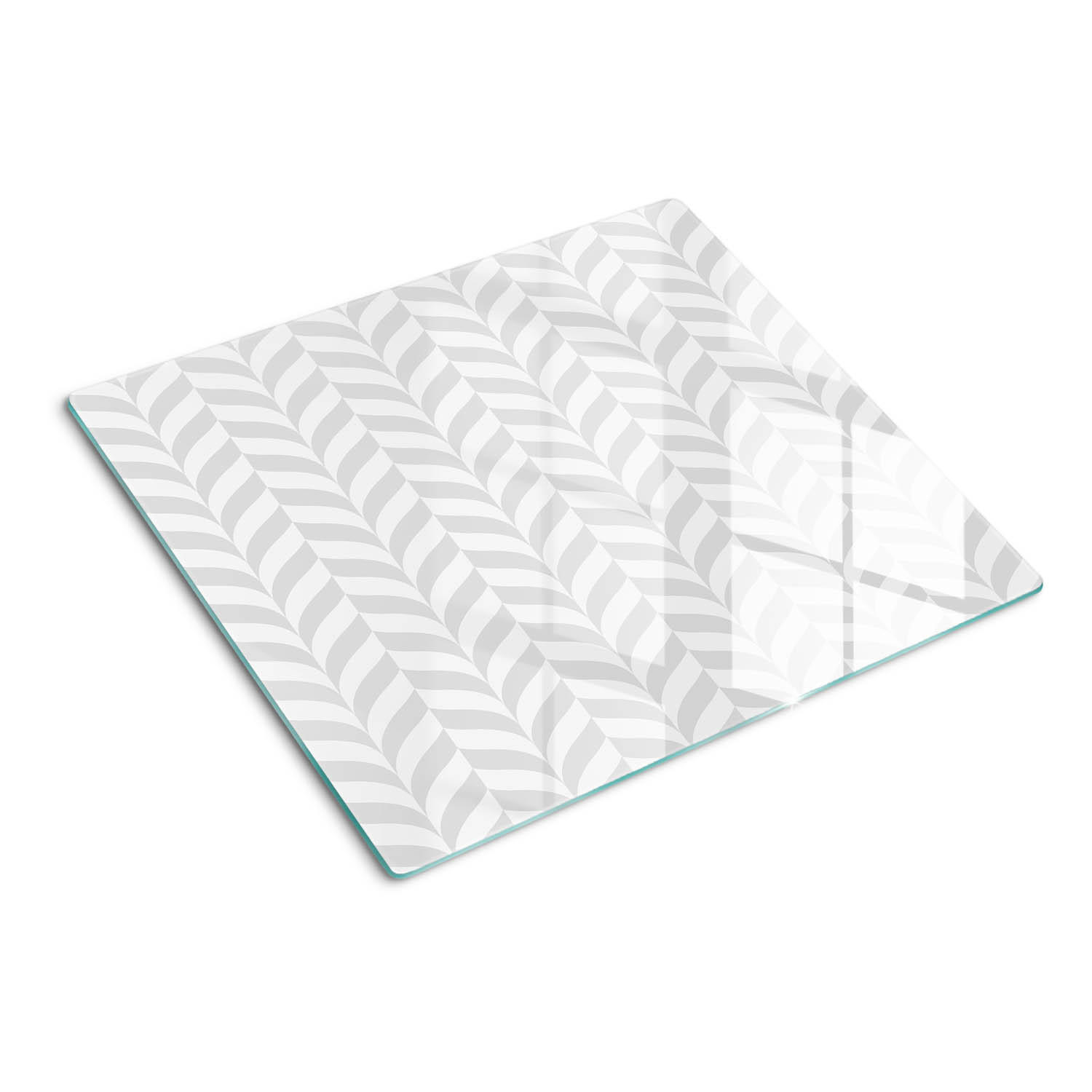 GLASPLATTE 60x52 cm Geometrische Figuren - Grau, Glas (60/0.4/52cm) - TULUP