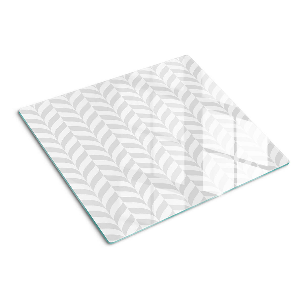 GLASPLATTE 60x52 cm Geometrische Figuren - Grau, Glas (60/0.4/52cm) - TULUP