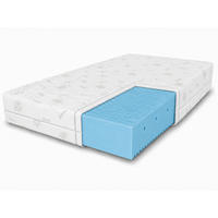 SCHAUMMATRATZE Nicole mit Massageschicht, 100x200 cm, Höhe 10 cm, H3, Aloe Vera - Weiß, Textil (100/200cm) - Marpur