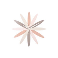 WANDUHR Bloom Ø45 cm - Pink, Metall (45/45/4.5cm) - Karlsson