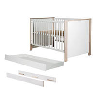 KOMPLETTBETTSETT Olaf 70 x 140 cm - Weiß, Holzwerkstoff (76/82/142.5cm) - Roba