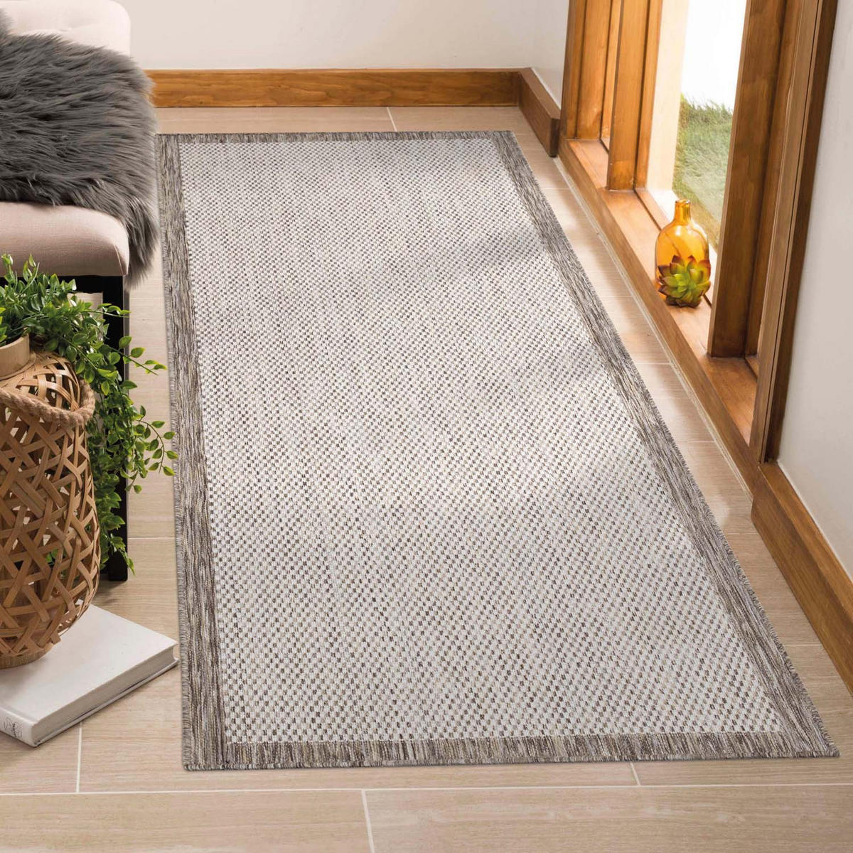 OUTDOOR-TEPPICH Sun 470 Beige 80x250 cm - Beige, Textil (80/250cm) - carpet city