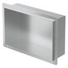 DUSCHNISCHE Silber 30/20 cm - Silberfarben, Metall (24/10/34cm) - LuxeBath