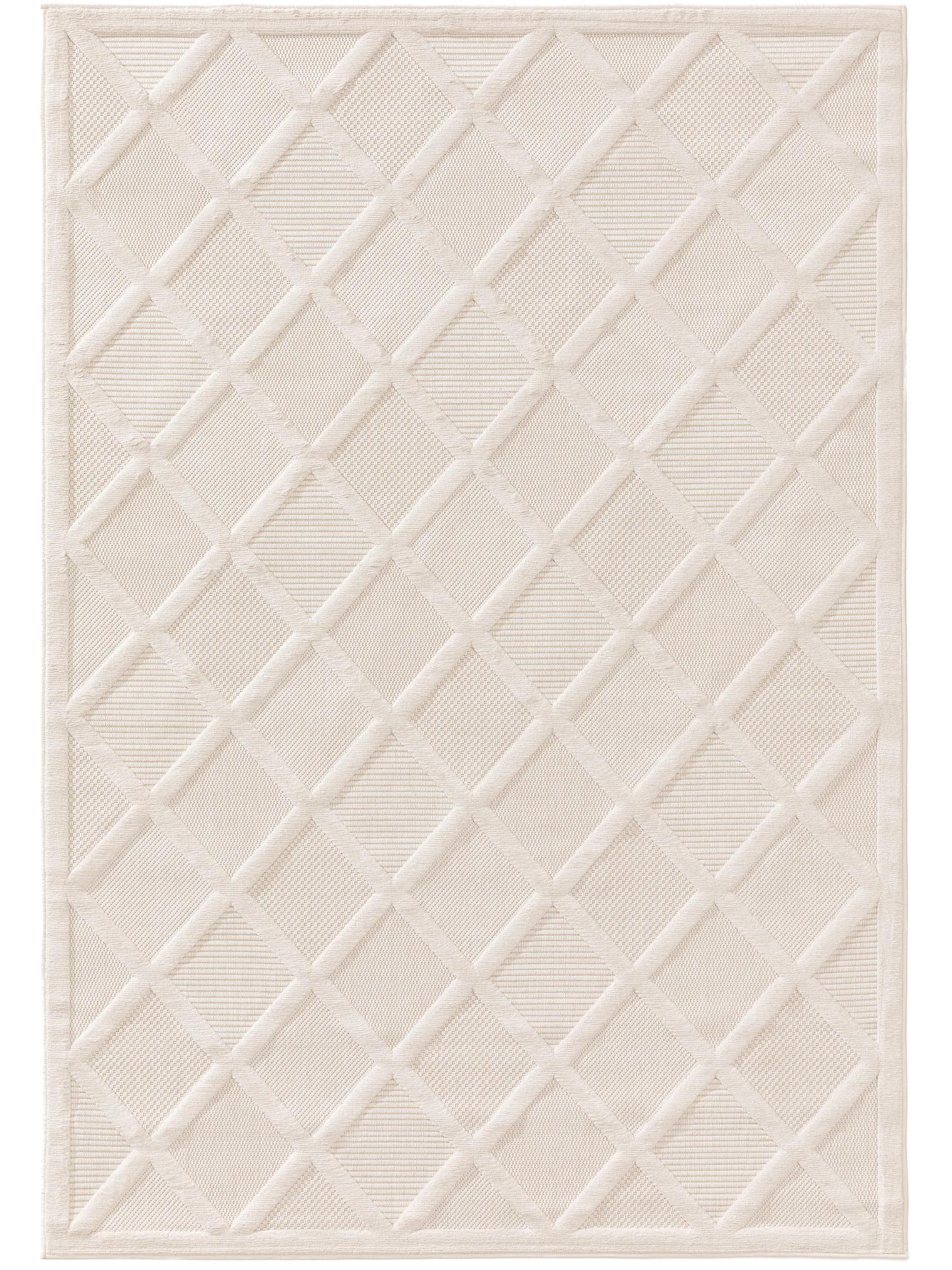 benuta Outdoorteppich Creme 160x230 cm