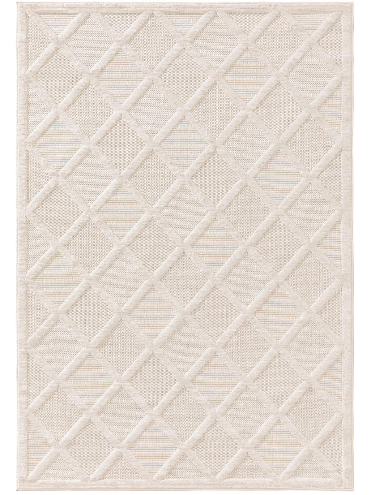 OUTDOORTEPPICH Bonte Cream 160x230 cm - Creme, Textil (160/230cm) - benuta Nest