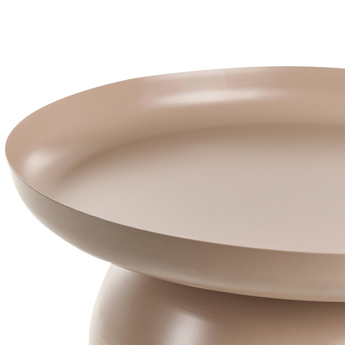 COUCHTISCH Metall Taupe Torrens - Taupe, Metall (60/60/36cm) - Beliani