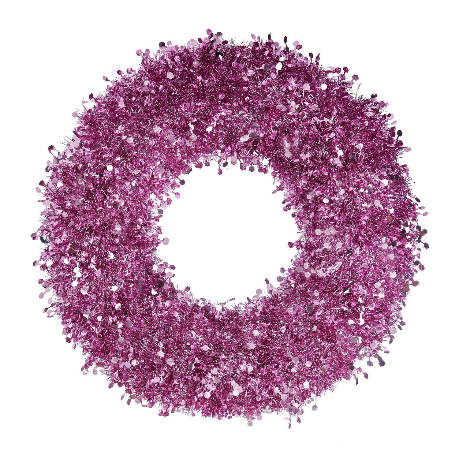 KRANZ Pink Tinsel - Pink, Kunststoff (7cm) - Butlers