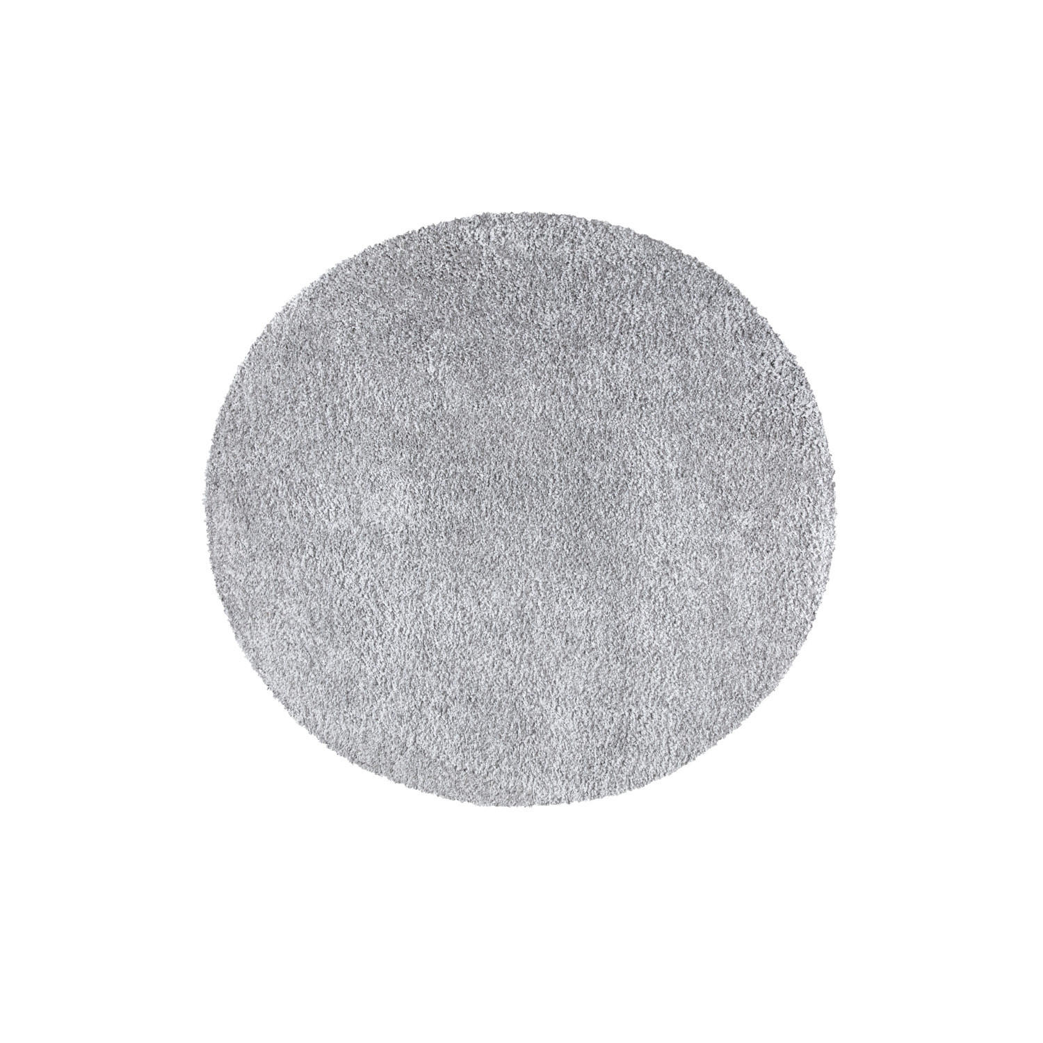 HOCHFLOR-TEPPICH City Shaggy 500 Grau 160 cm Rund - Grau, Textil (160/160cm) - carpet city