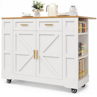 KÜCHENINSEL Weiß 120/65/90 cm - Weiß, Holzwerkstoff (65/90/120cm) - Urban Meuble