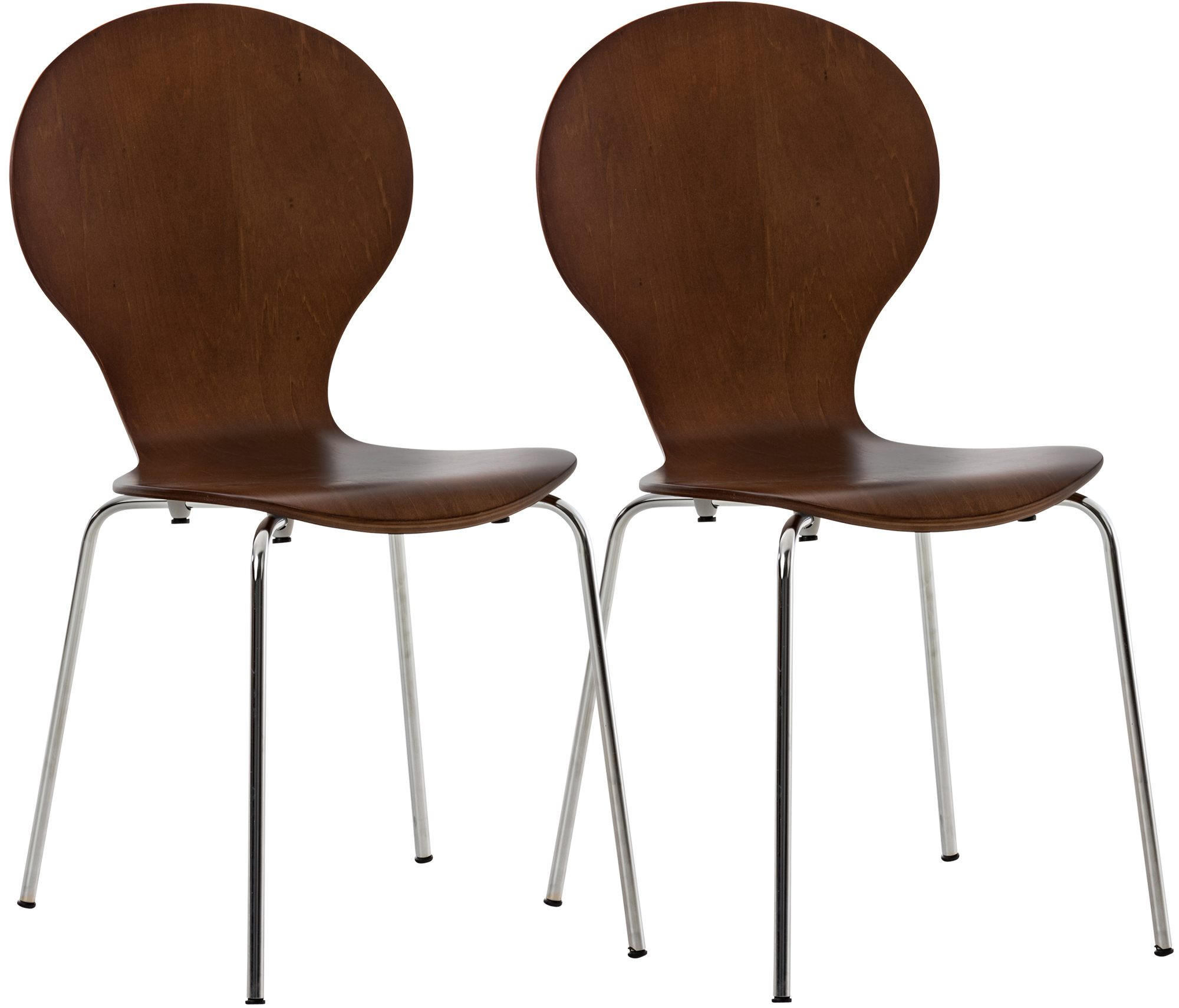 Deluke Besucherstuhl Braun 43x86x45 cm