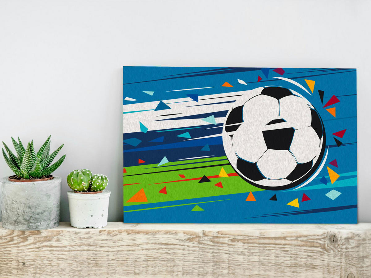 MALEN NACH ZAHLEN 50/40 cm - Multicolor, Textil (1.4/40cm) - KUNSTLOFT