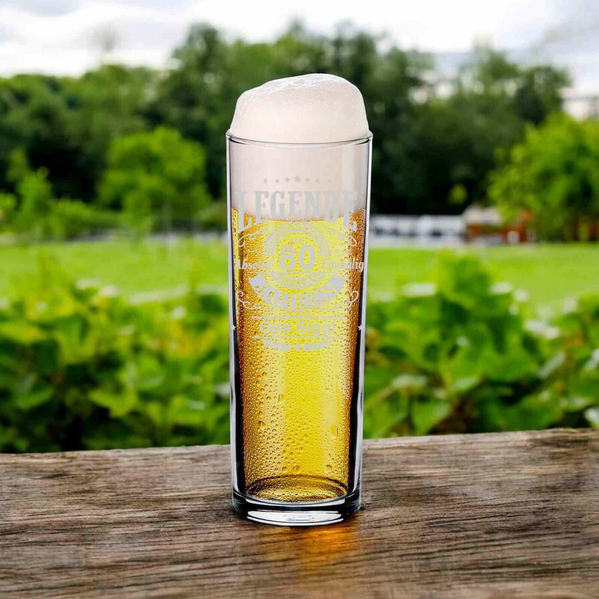 KÖLSCHGLAS KÖLNER STANGE MIT GRAVUR Legende seit 70 Jahren transparent 0,2 Liter - Transparent, Glas (0.2L) - LUXENTU