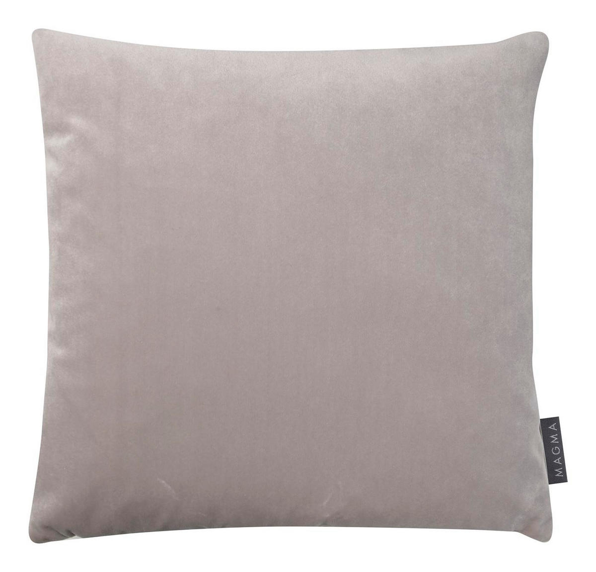 KISSENHÜLLE Samt Uni - Grau, Textil (40/40cm) - Magma Heimtexx
