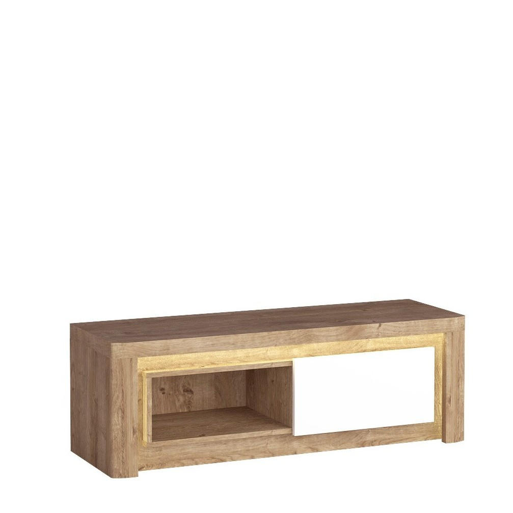 LOWBOARD VARUS 124/40,5/42 cm, Eichefarben - Eichefarben, Holzwerkstoff (124/40.5/42cm) - MASSENO