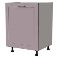 UNTERSCHRANK Bari D1D/60 Weiß / RAL 4009 pastellviolett 60 / 50 / 82cm - Violett/Weiß, Holz/Holzwerkstoff (60/82/50cm) - Feldmann-Wohnen