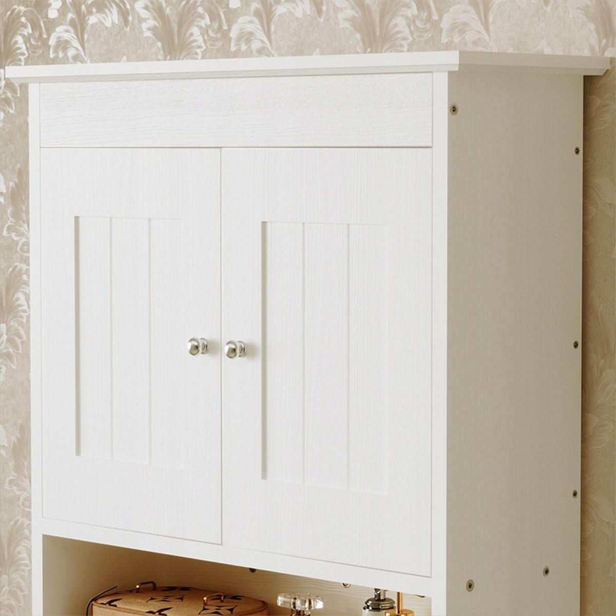 HÄNGESCHRANK, weiss 55/19/60 xm - Weiß, Holzwerkstoff (55/60/19cm)