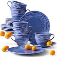 KAFFESERVICE CMIELOW SOFIA Kombiservice - Blau, Keramik (21/7.5/21cm) - KONSIMO®