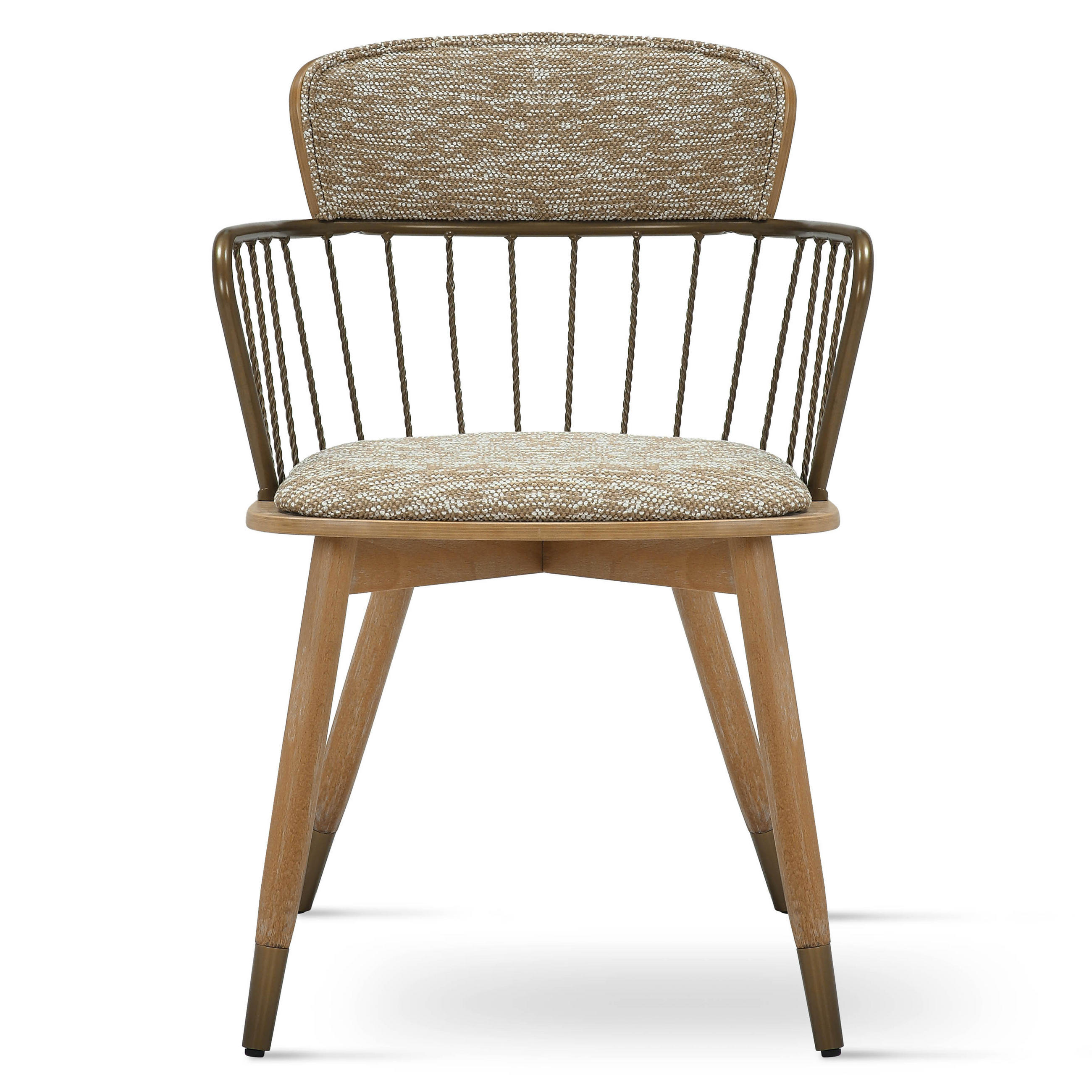 STUHL Massivholz 55 x 55 x 79 cm hellbraun POLSTERSTÜHLE #03 - Braun, Kunststoff (55/79/55cm) - Massivmoebel24