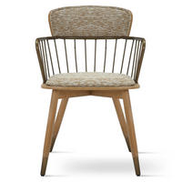 STUHL Massivholz 55 x 55 x 79 cm hellbraun POLSTERSTÜHLE #03 - Braun, Kunststoff (55/79/55cm) - Massivmoebel24