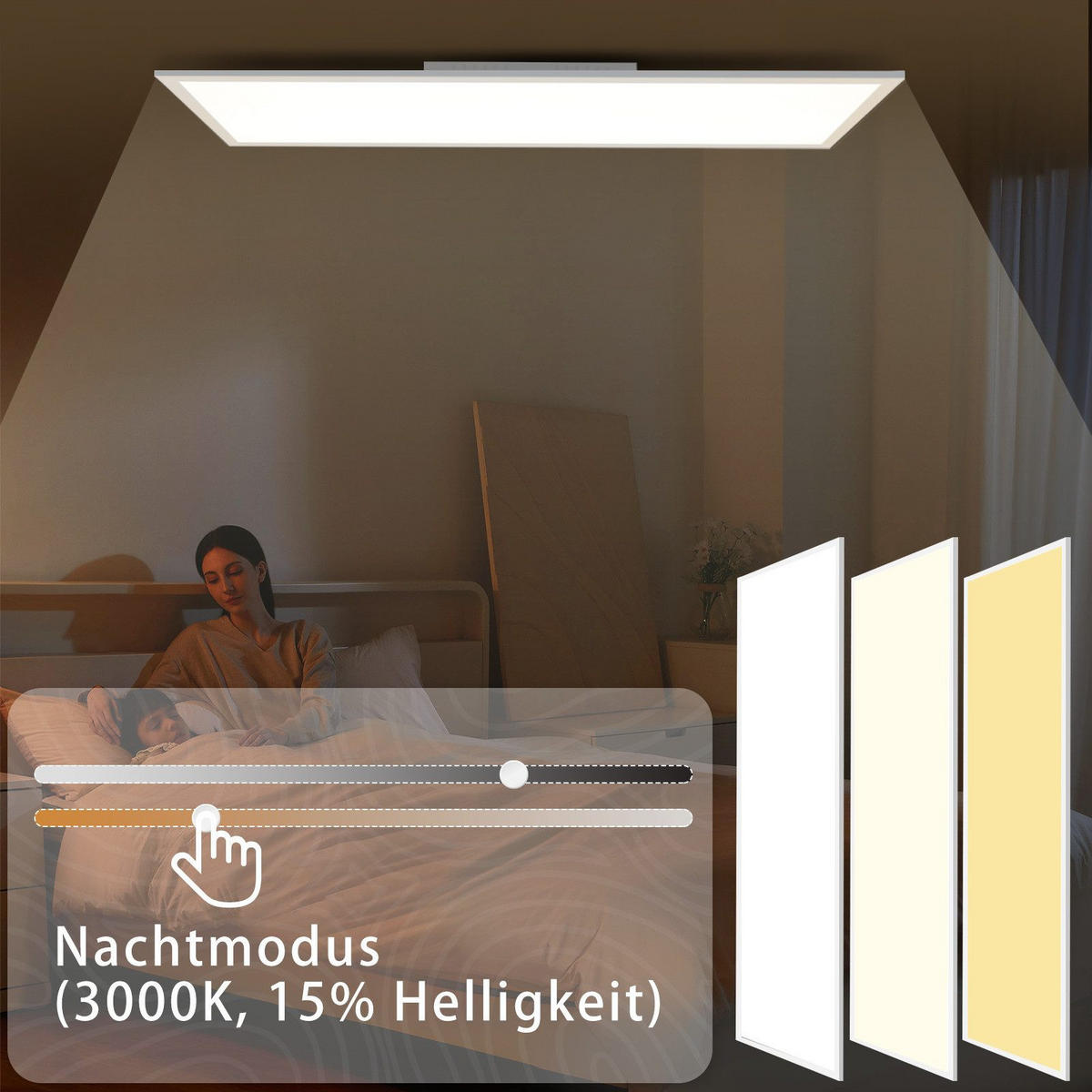 LED-DECKENLEUCHTE Landshut 100/25/4.5 cm - Weiß, Metall (100/25/4.5cm) - Nettlife