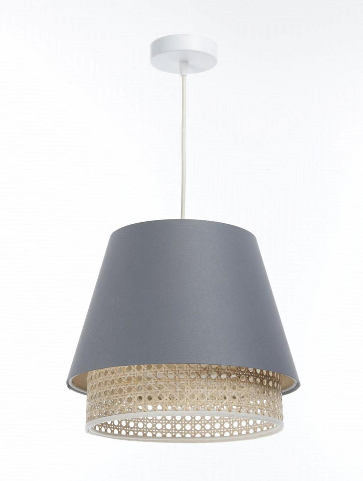 HÄNGELEUCHTE Grau 30/27 cm - Grau, Kunststoff (30/1.3/27cm) - ONZENO