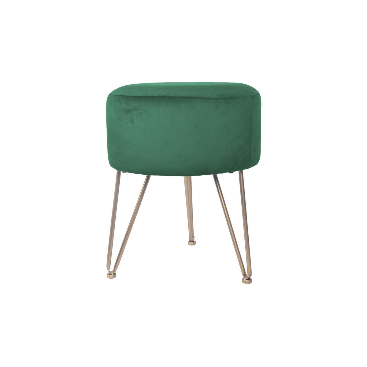 FUSSHOCKER Grün 35/35/43 cm - Grün, Textil (35/43/35cm) - Mobili Rebecca