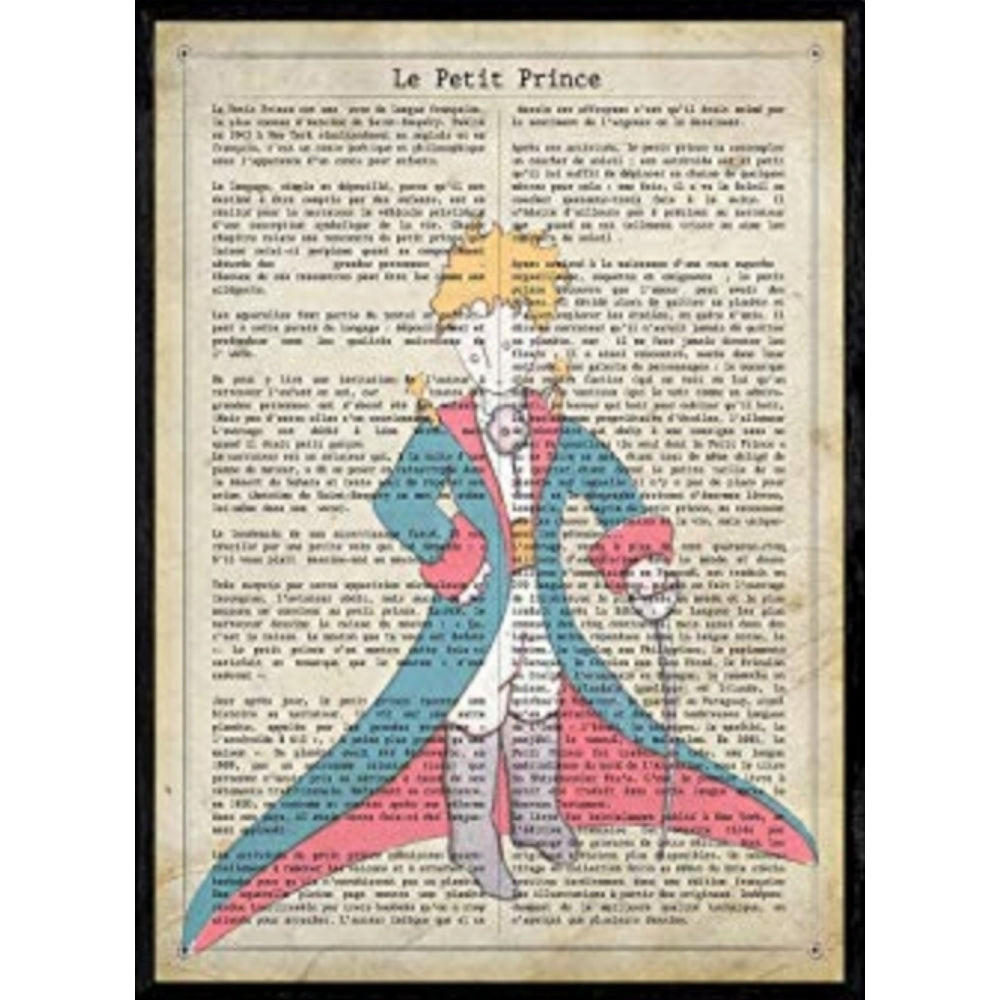 POSTER Prince Baobab A4 Schwarzer Rahmen - Schwarz, Papier (29.7/5/21cm) - Nacnic