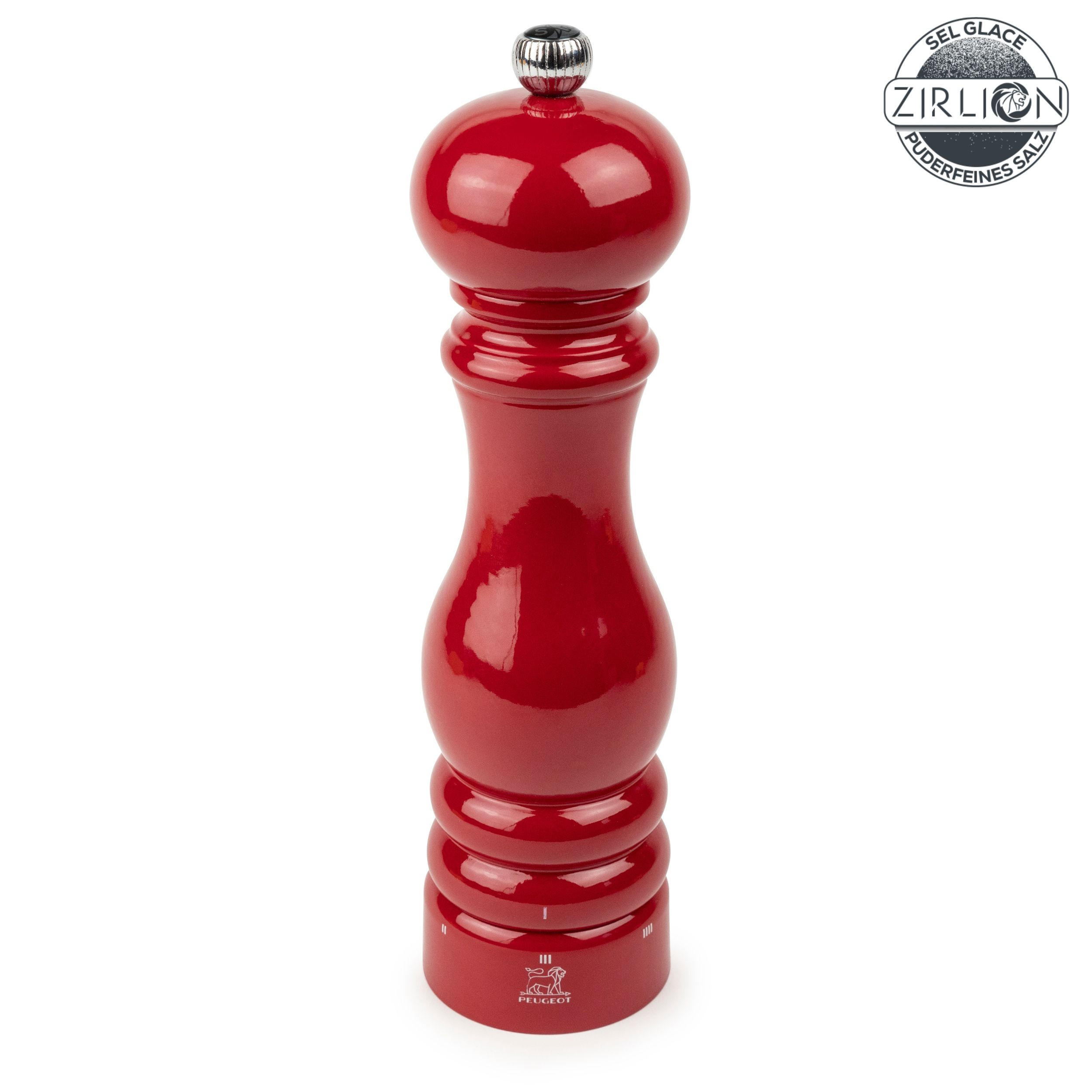 SALZMÜHLE Paris uSelect 22cm Buchenholz Passionsrot Zirkonia-Mahlwerk - Rot, Holz (5.9/22/5.9cm) - PEUGEOT