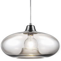 LED HÄNGELEUCHTE LILLE Metall Grau - Grau, Glas (40/40/150cm) - Nowa