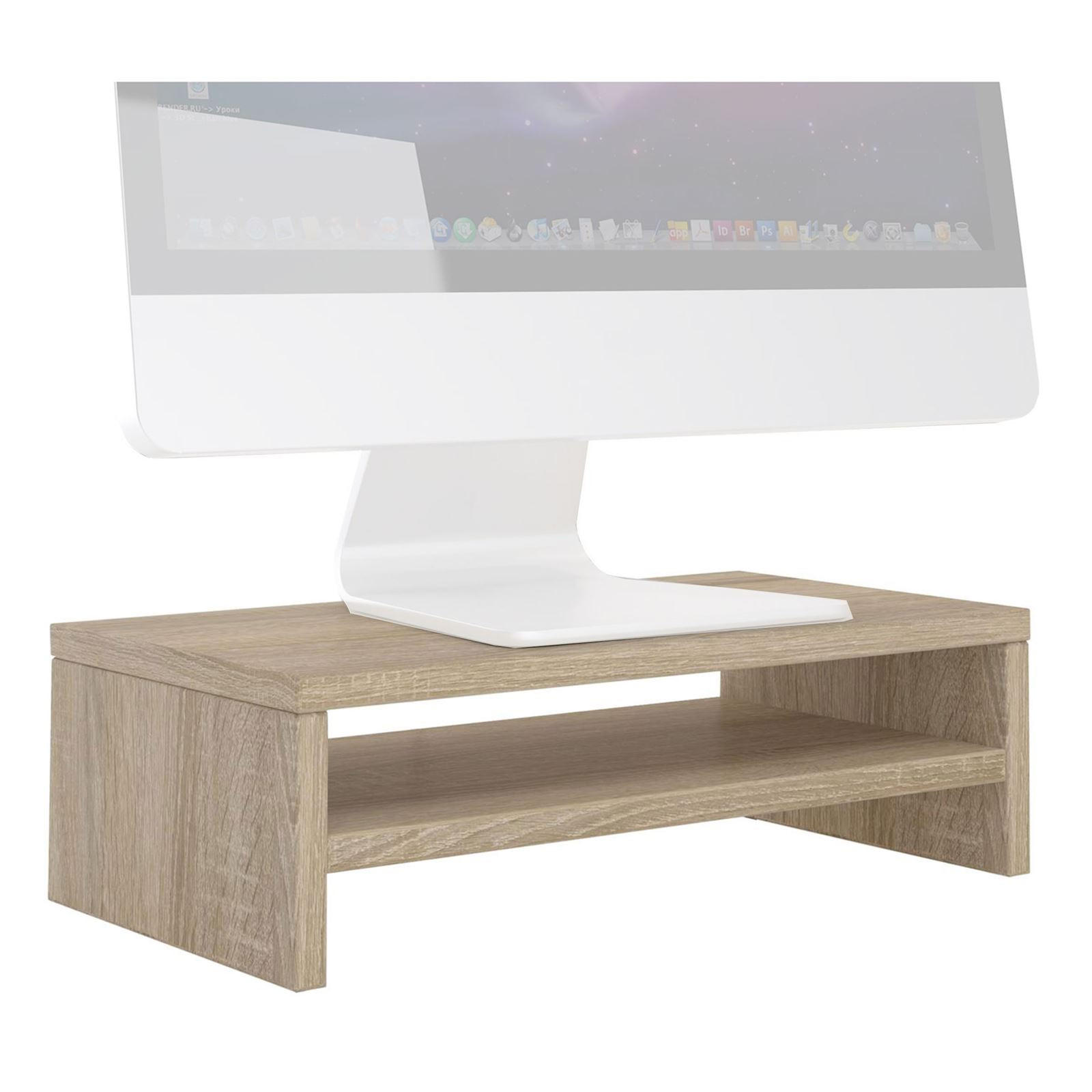 CARO-Möbel Monitorständer Sonoma Eiche 42x13x23 cm