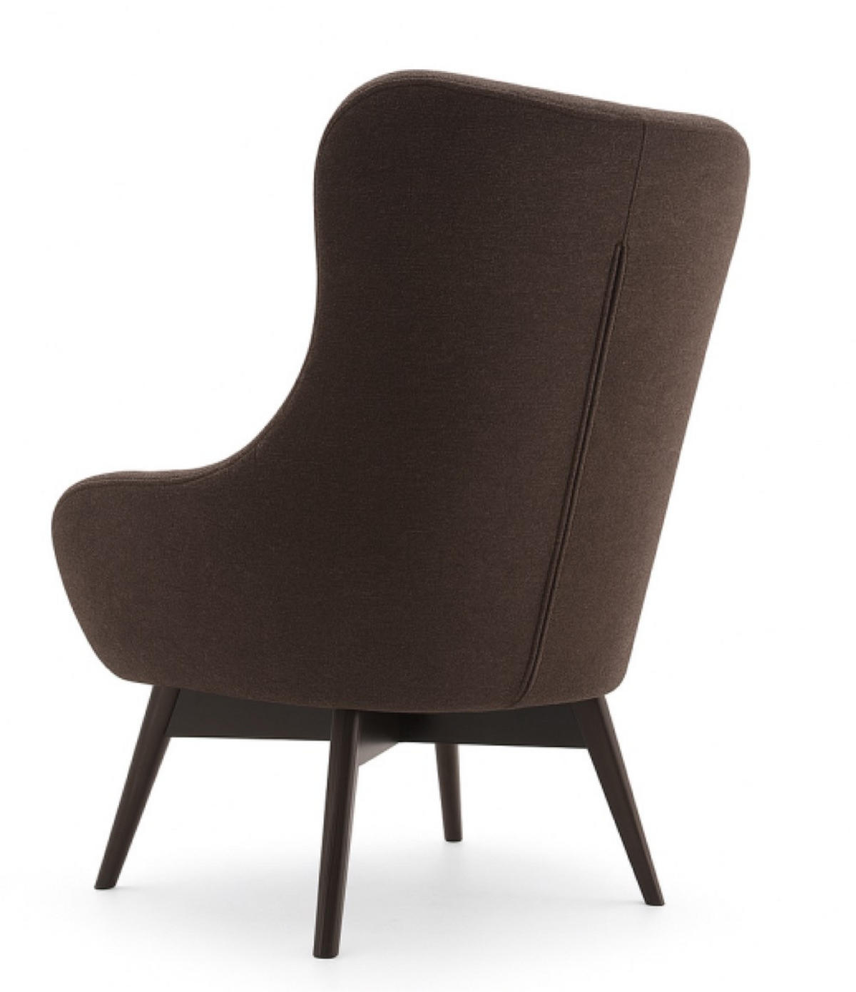 SESSEL Braun Lisa Caro Auf Holzbeinen - Braun, Textil (88/108/88cm) - Sepro Meble