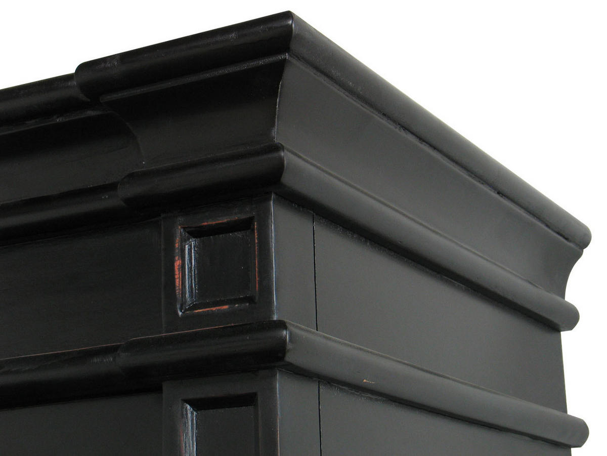 BUFFET schwarz - Schwarz, Holzwerkstoff (110/200/45cm) - ebuy24